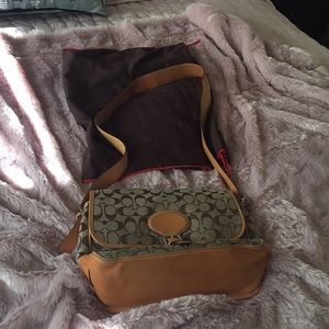 Coach small saddle back with buckle